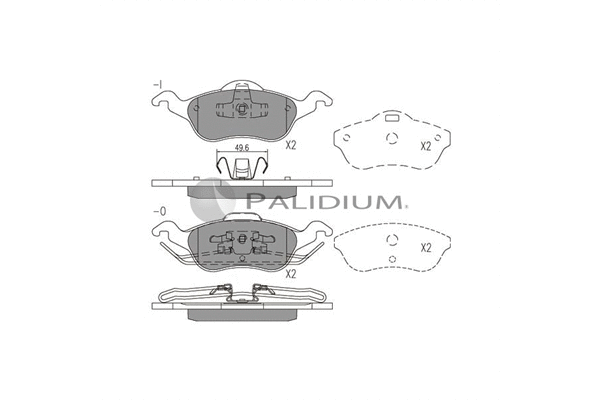 Brake Pad Set, disc brake (P1-1016)