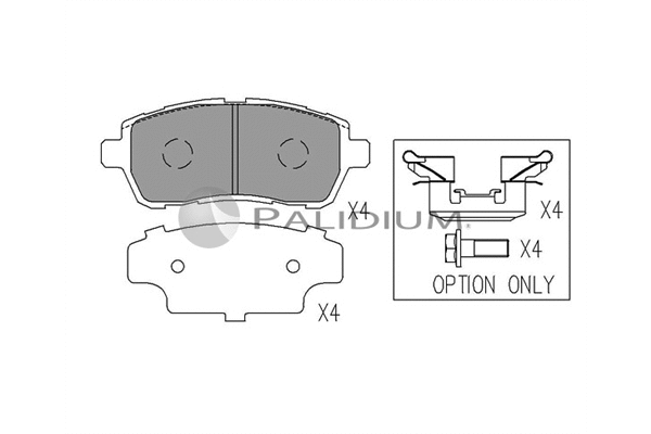 Brake Pad Set, disc brake (P1-1560)