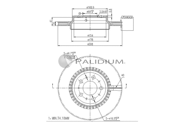 Brake Disc (P331-065)