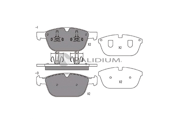 Brake Pad Set, disc brake (P1-1246)