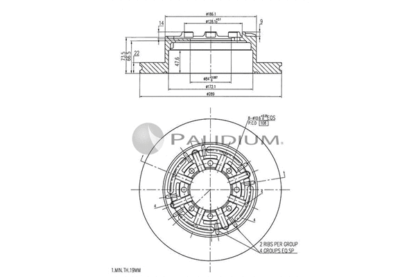 Brake Disc (P330-128)