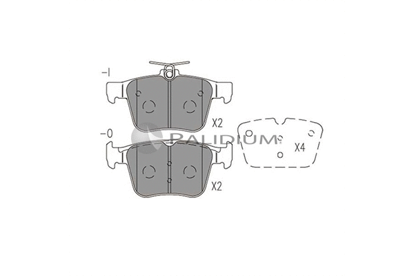 Brake Pad Set, disc brake (P1-1516)