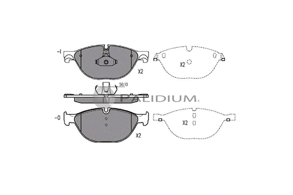 Brake Pad Set, disc brake (P1-1341)