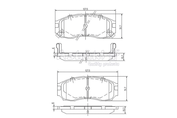 Brake Pad Set, disc brake (C003-01)