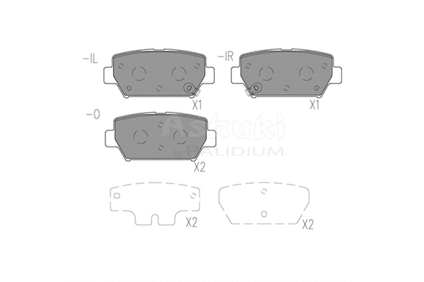 Brake Pad Set, disc brake (C003-16)