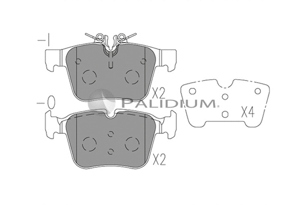 Brake Pad Set, disc brake (P1-1568)