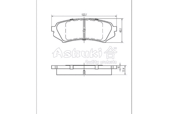 Brake Pad Set, disc brake (1083-2202)