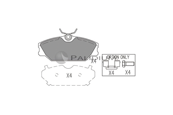 Brake Pad Set, disc brake (P1-1017)