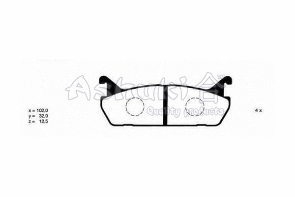 Brake Pad Set, disc brake (D094-01)