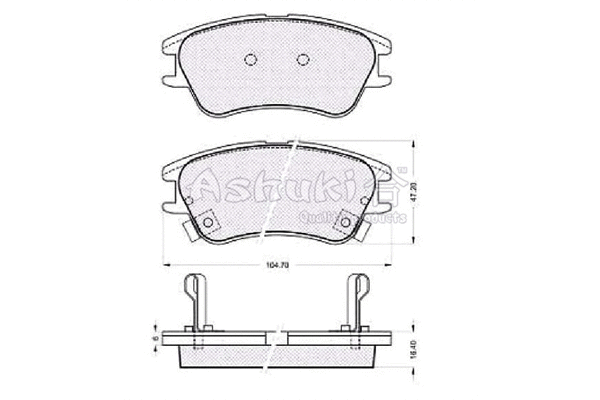 Brake Pad Set, disc brake (1080-0450)