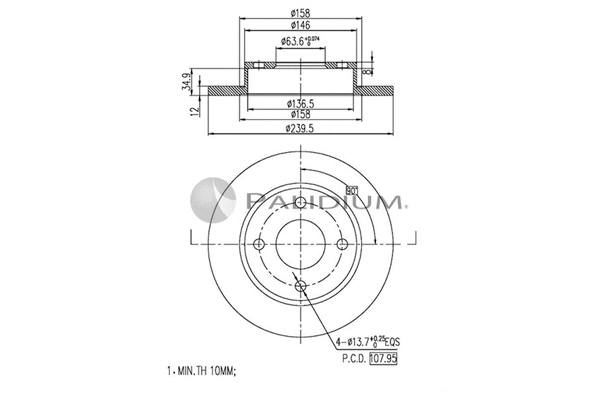 Brake Disc (P330-077)