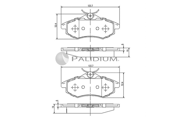 Brake Pad Set, disc brake (P1-1151)