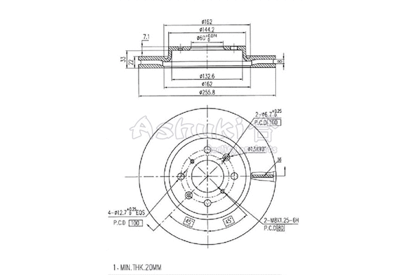 Brake Disc (K016-58)