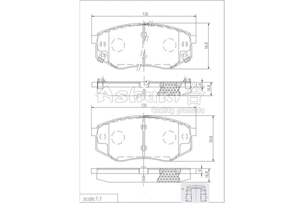 Brake Pad Set, disc brake (Y029-50)