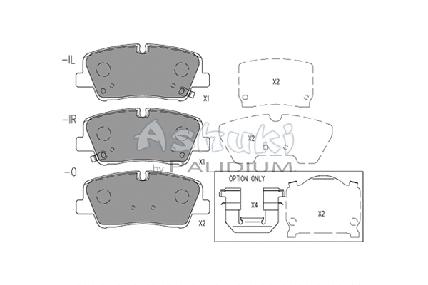 Brake Pad Set, disc brake (Y029-56)