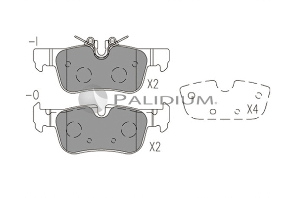 Brake Pad Set, disc brake (P1-1524)