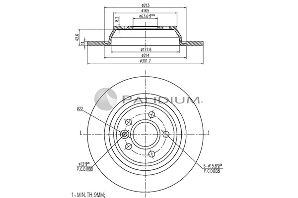 Brake Disc (P330-118)