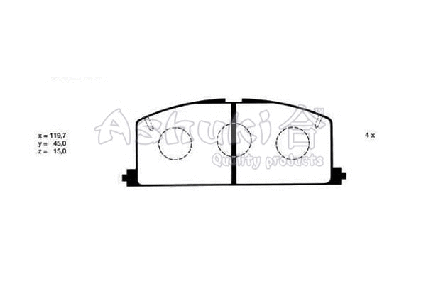 Brake Pad Set, disc brake (T111-01)