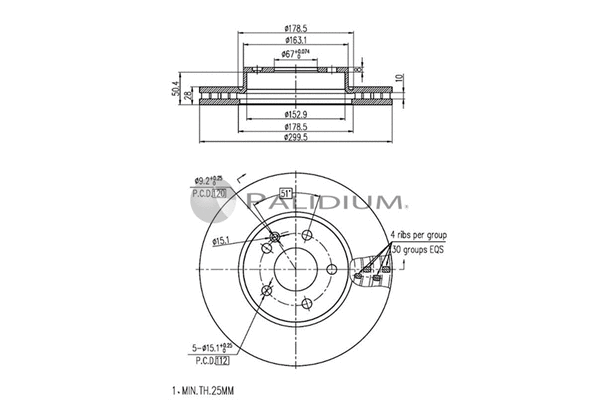 Brake Disc (P330-150)