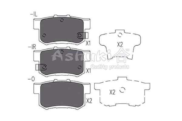 Brake Pad Set, disc brake (H026-20)