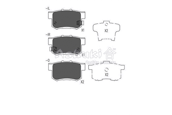 Brake Pad Set, disc brake (H026-22)