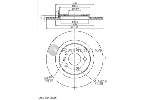 Brake Disc (P330-136)
