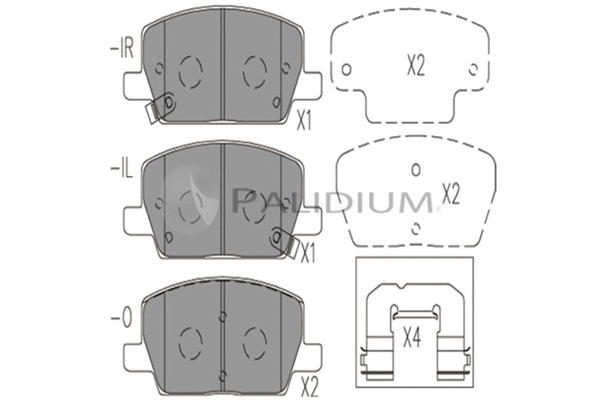 Brake Pad Set, disc brake (P1-1578)