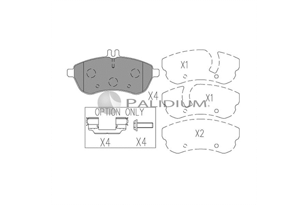 Brake Pad Set, disc brake (P1-1093)
