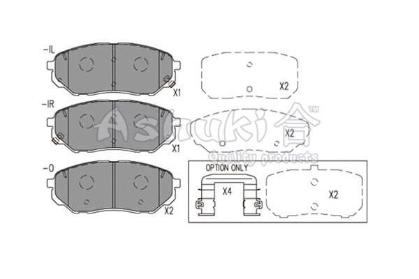 Brake Pad Set, disc brake (Y029-12)