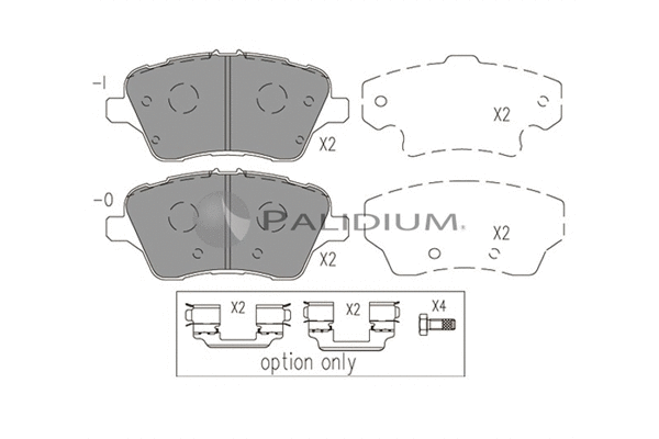 Brake Pad Set, disc brake (P1-1546)