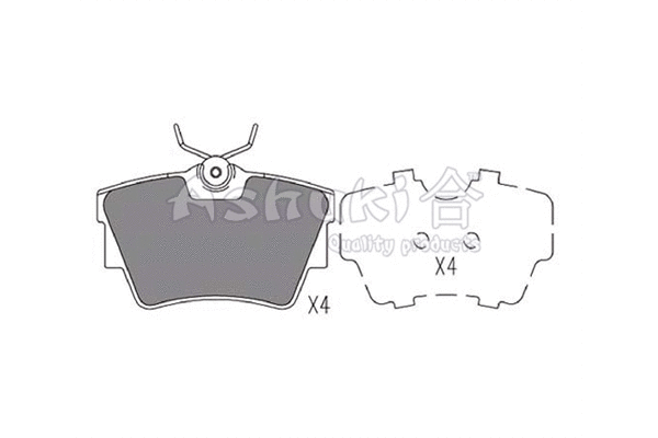 Brake Pad Set, disc brake (1083-7401)