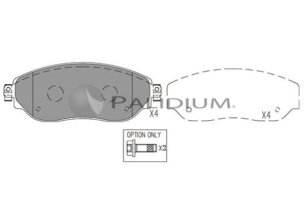 Brake Pad Set, disc brake (P1-1575)