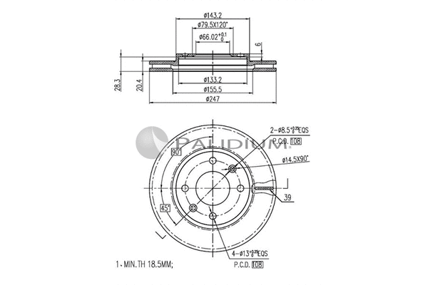 Brake Disc (P330-035)