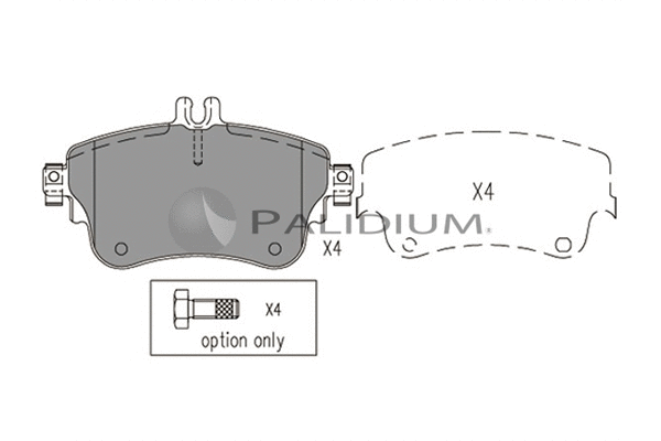 Brake Pad Set, disc brake (P1-1567)
