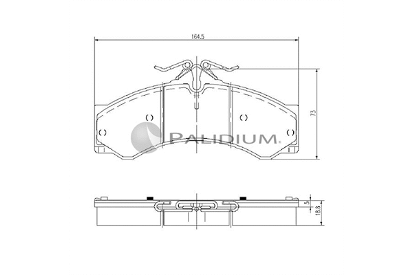 Brake Pad Set, disc brake (P1-1119)