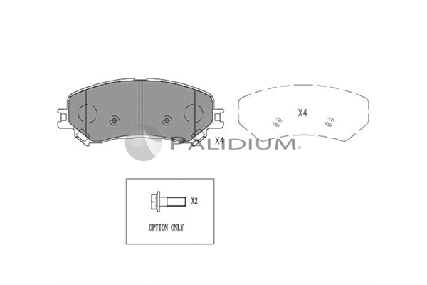 Brake Pad Set, disc brake (P1-1566)