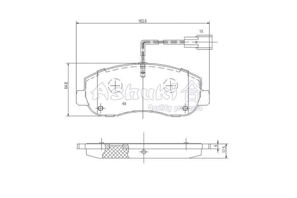 Brake Pad Set, disc brake (N009-43)