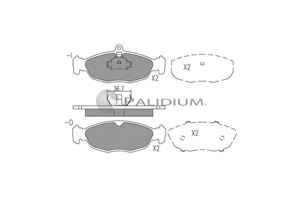 Brake Pad Set, disc brake (P1-1015)