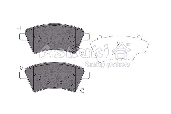 Brake Pad Set, disc brake (1080-8208)