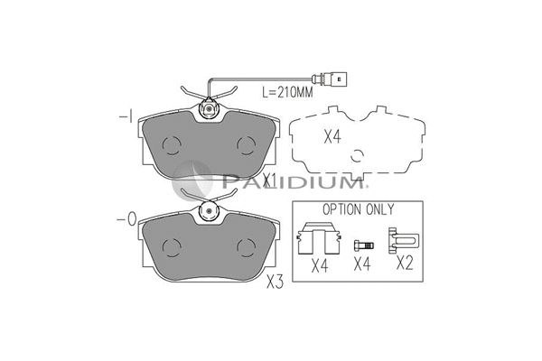 Brake Pad Set, disc brake (P1-1060)