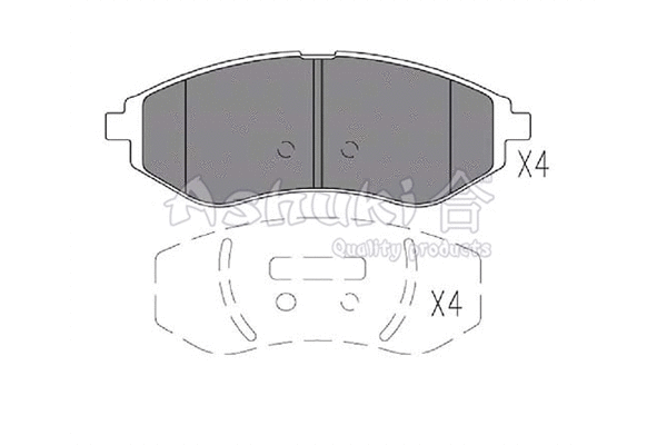 Brake Pad Set, disc brake (J009-01)