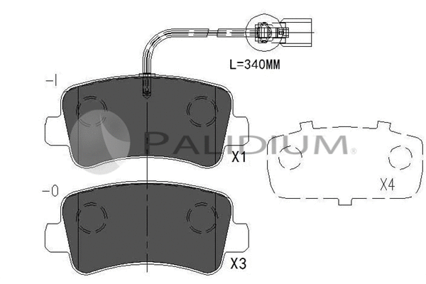 Brake Pad Set, disc brake (P1-1132)