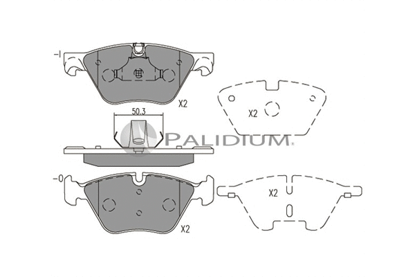 Brake Pad Set, disc brake (P1-1549)
