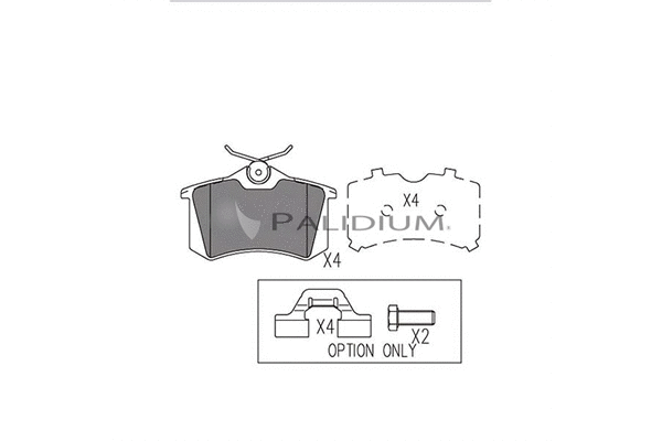 Brake Pad Set, disc brake (P1-1118)