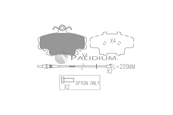 Brake Pad Set, disc brake (P1-1003)