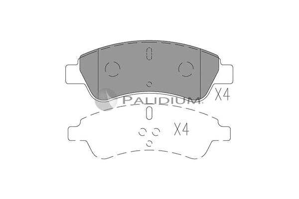 Brake Pad Set, disc brake (P1-1004)