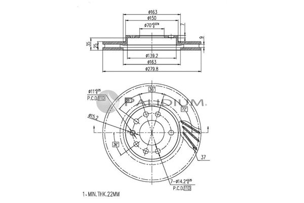 Brake Disc (P330-007)