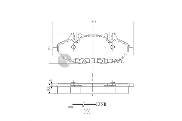 Brake Pad Set, disc brake (P1-1141)