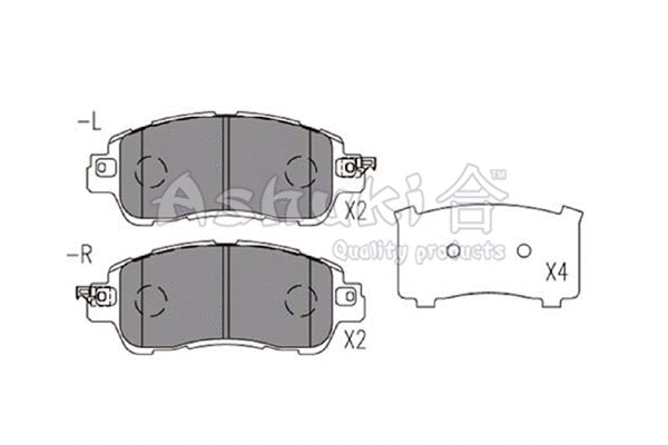 Brake Pad Set, disc brake (M045-30)
