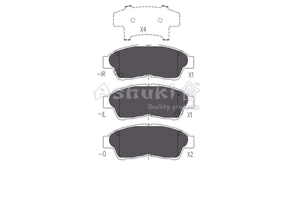 Brake Pad Set, disc brake (T112-15)